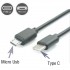 Type-C Kablosu USB-C Kablo USB-C to Micro USB Kablo Şarj ve Data Senkranizasyonu