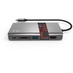 McStorey Type-C VGA HDMI Ethernet Dönüştürücü 4K Full HD Görüntü MFI Sertifikalı Orijinal Veri Hızı
