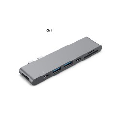 McStorey UCOUSO USB-C HDMI 4K 3.0x2 Şarj SD Msd Thunderbolt 3 Macbook Dönüştürücü A1706 A1708 A1707