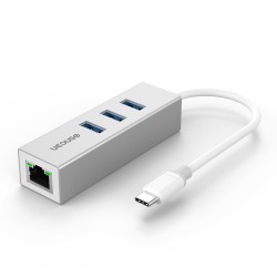 McStorey UCOUSO USB-C to Ethernet 3XUSB3.0 Thunderbolt 3 Macbook Dönüştürücü A1534 A1706 A1708 A1707