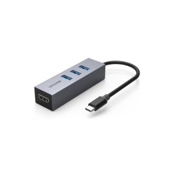 McStorey UCOUSO USB-C to HDMI 3XUSB3.0 Dönüştürücü Kablo Aparat Macbook Pro A1708 A1706 A1707 A1534