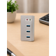 USB 3.0 Hub Ses Kartlı Çoklayıcı Adaptör 3 Port USB 3.0 3.5mm Mikrofon Kulaklık Dönüştürücü Alüminyum USB Hub