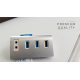 USB 3.0 Hub Ses Kartlı Çoklayıcı Adaptör 3 Port USB 3.0 3.5mm Mikrofon Kulaklık Dönüştürücü Alüminyum USB Hub
