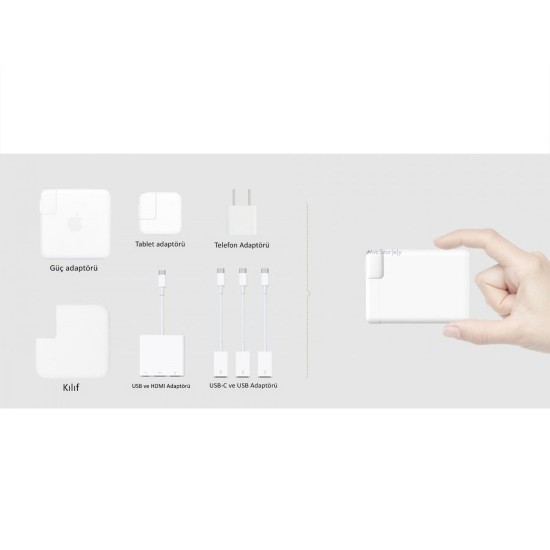 macbook adaptör çoklayıcı 4k hdmi pd destekli mini dock