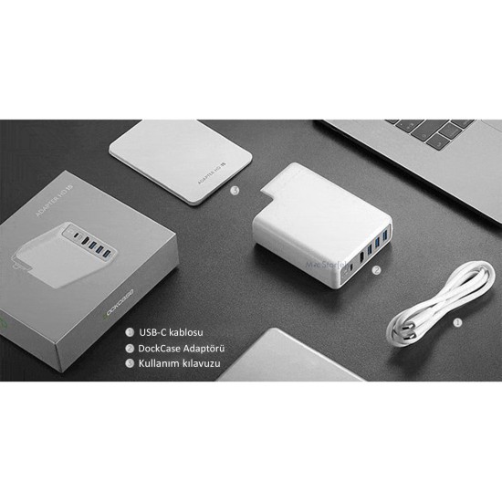 macbook adaptör çoklayıcı 4k hdmi pd destekli mini dock