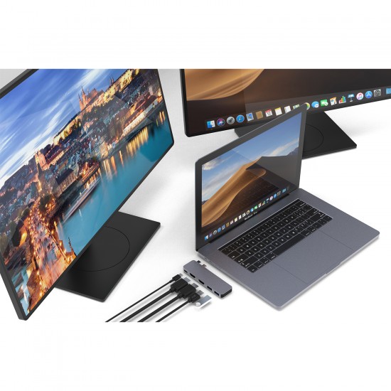 USB Çoğaltıcı HDMI Dönüştürücü AppleMacbook için 2 Farklı Ekrana 4K Görüntü Aktarma Aparatı