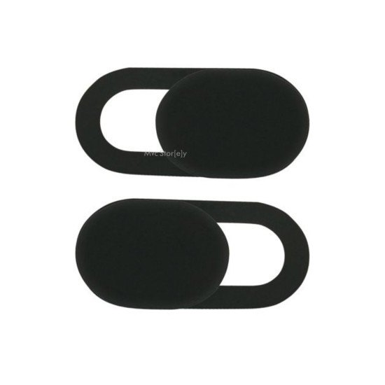 Webcam kamera kapatıcı 3’lü siyah set – ultra ince kaydırmalı